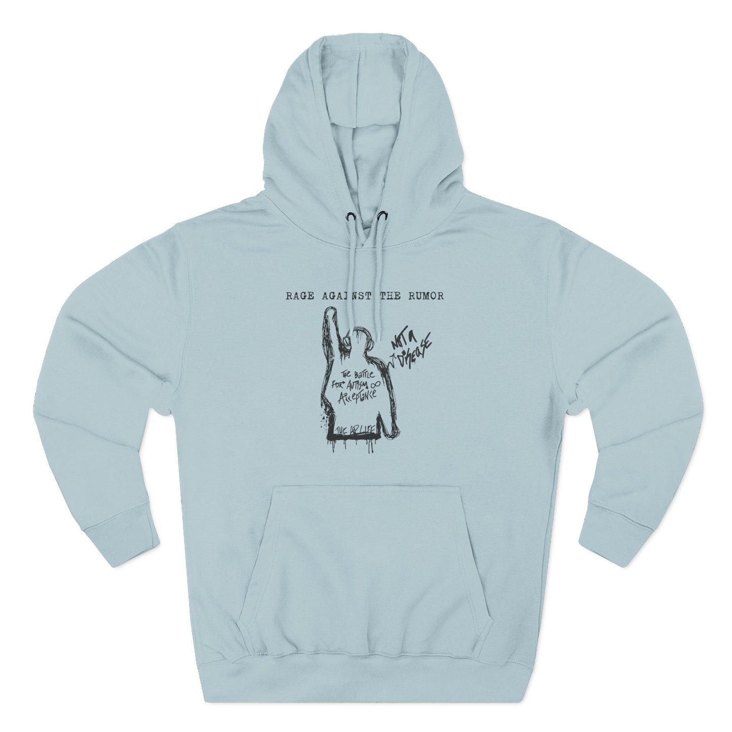 Rage Against the Rumor - The Battle for Autism Acceptance - Adult Unisex Hoodie
