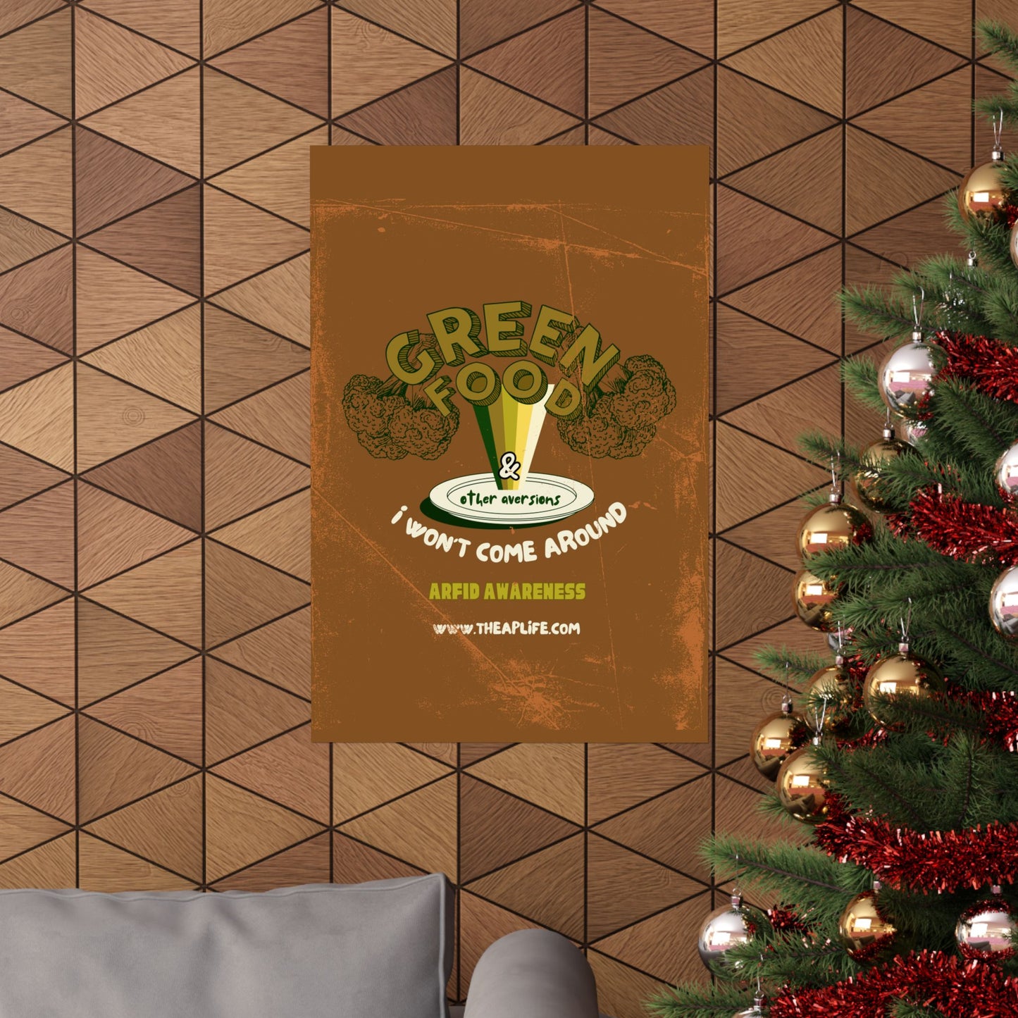 Green Food & Other Aversions ARFID Awareness - Matte Poster