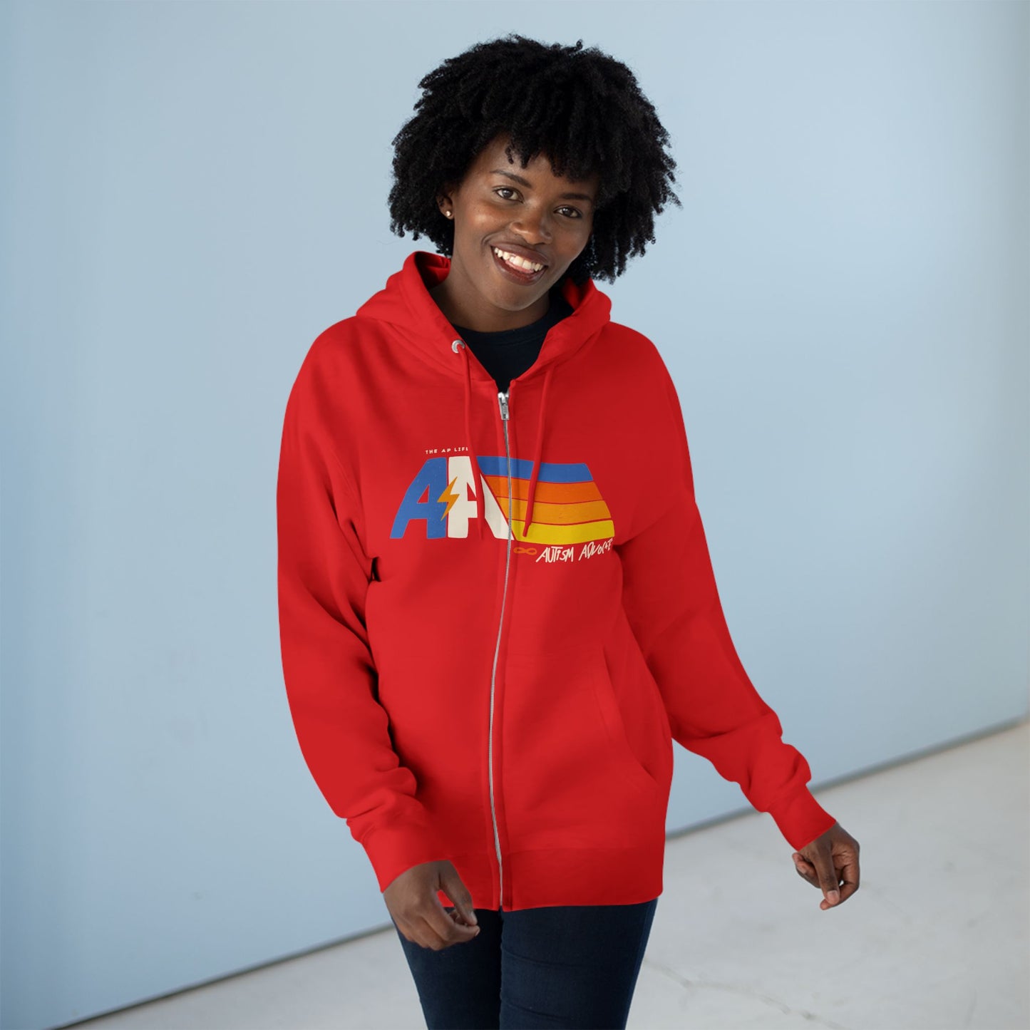 Autism Advocate - Adult Unisex Zip-Up Hoodie