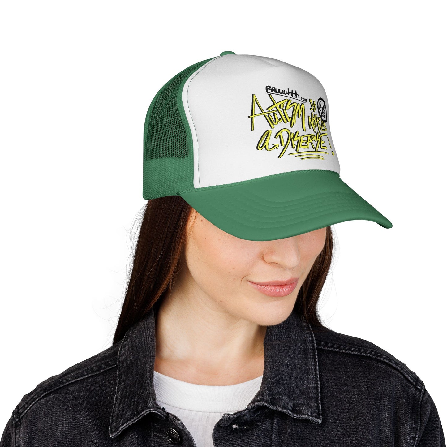 Bruh. Autism is not a Disease - Adult Unisex Trucker Hat