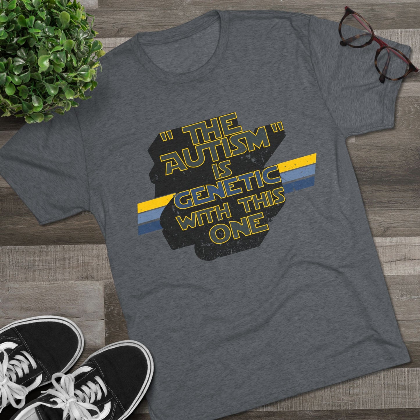"The Autism" is Genetic with This One - Adult Unisex Triblend Tee