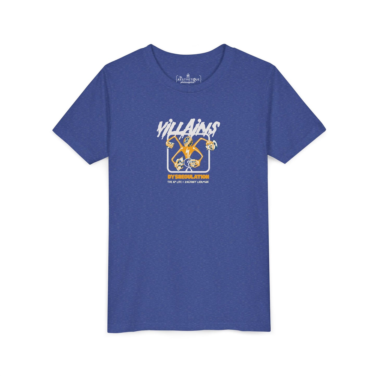 Villains of The Autistic Community Series - Dysregulation - Zachary Lierman - Youth Unisex Jersey Tee