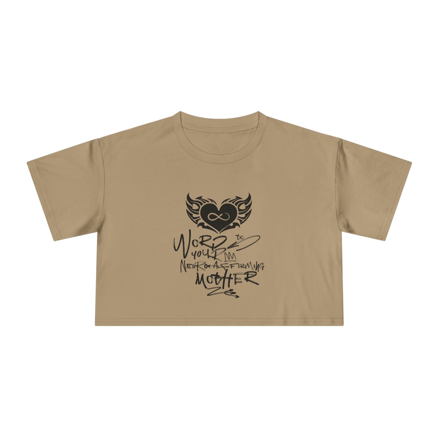Word to your Neuro-Affirming Mother - 90s Throwback - Women's Cropped Tee
