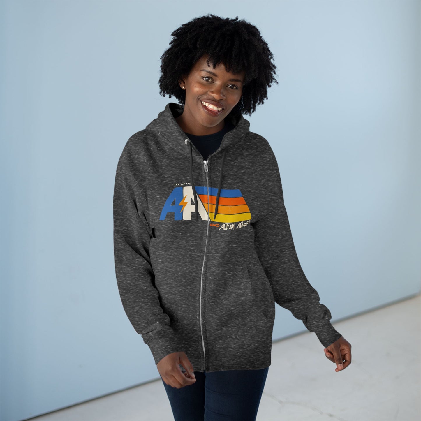 Autism Advocate - Adult Unisex Zip-Up Hoodie