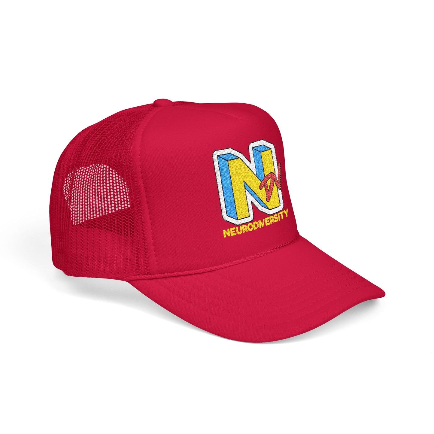 NDV Neurodiversity Rocks Embroidered Adult Unisex Trucker Hat