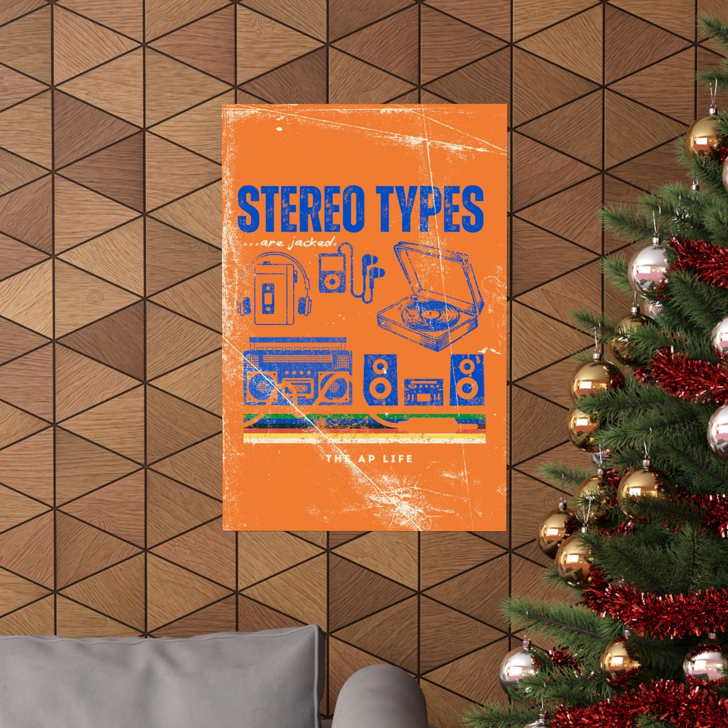 Stereo Types Are Jacked - Vintage Style Matte Poster