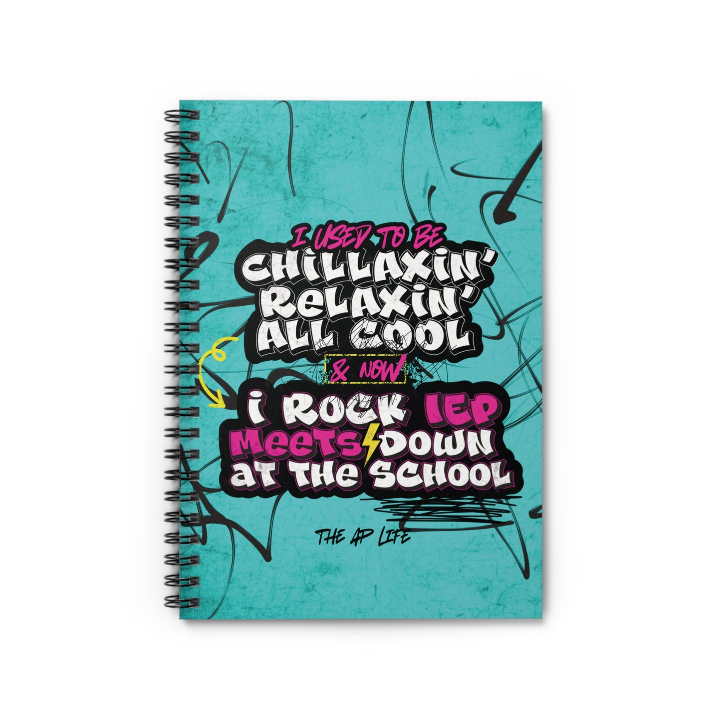 IEP Meets Fresh Prince Style - 8"x6" Lined Spiral Notebook