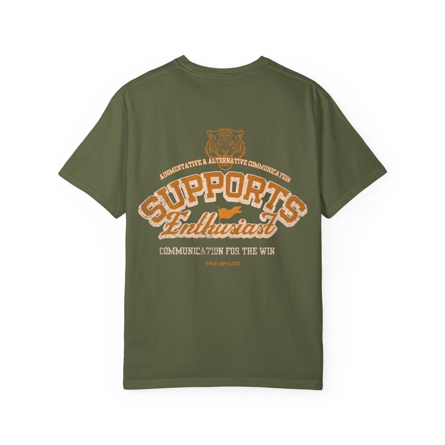 AAC Supports Team Enthusiast - Communication for the Win - Adult Unisex Tee