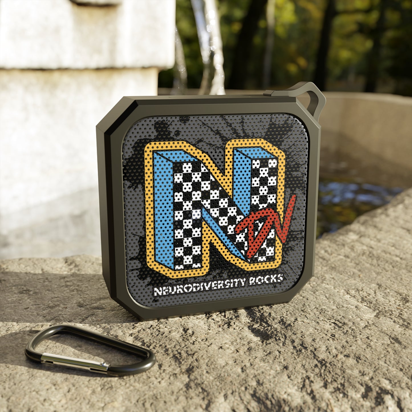 NDV Neurodiversity Rocks 3" x 3" Bluetooth Speaker