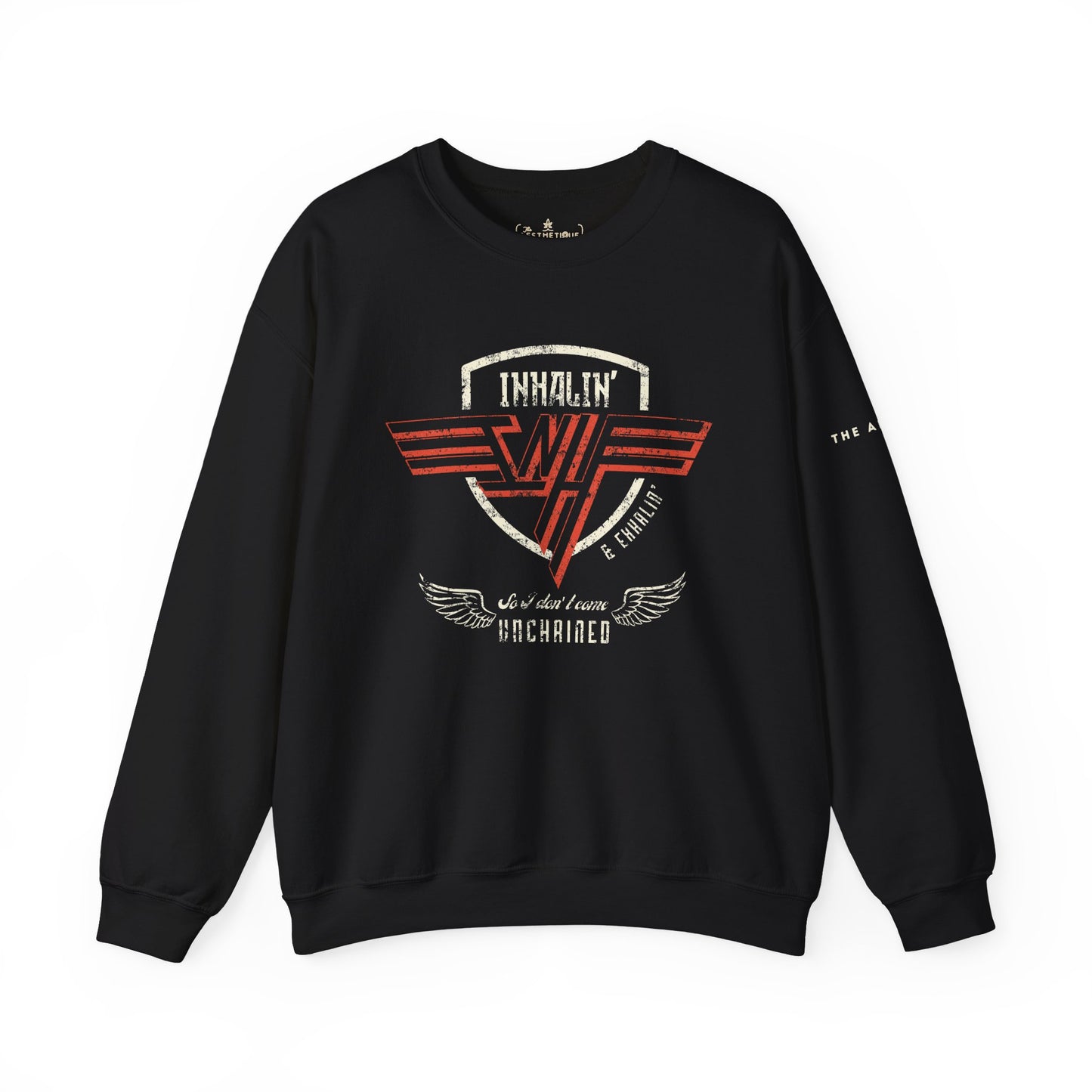 Inhalin' & Exhalin' So I Don't Come Unchained Regulation Adult Unisex Crewneck Sweatshirt