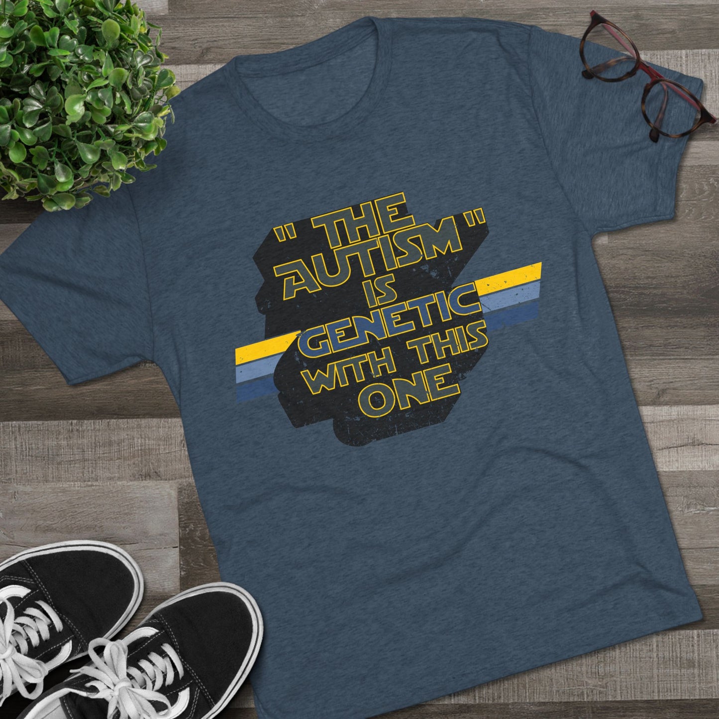 "The Autism" is Genetic with This One - Adult Unisex Triblend Tee