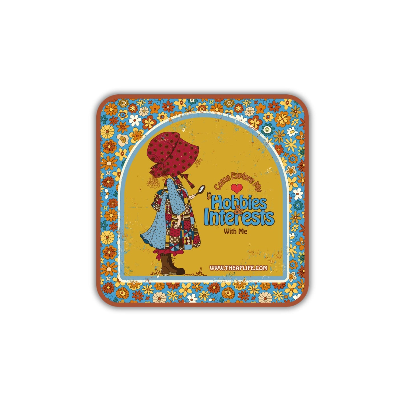 Come Explore My Interests & Hobbies with Me - Rounded Square Vinyl Sticker