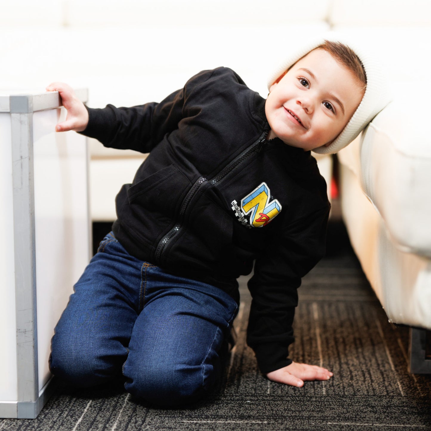 NDV Kids' Lightweight Cotton Terry Zip-Up