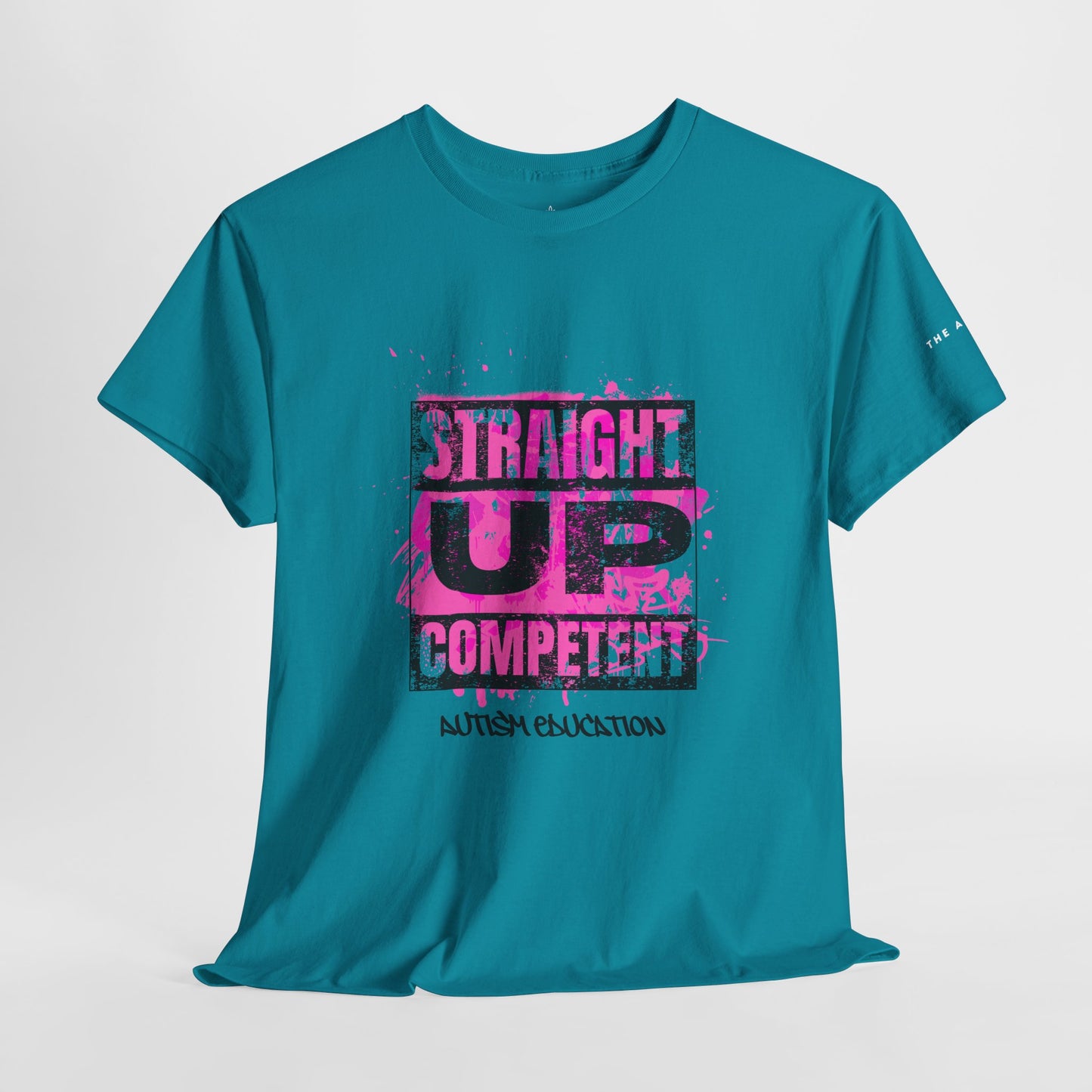 Straight Up Competent Autism Education - Adult Unisex Cotton Tee