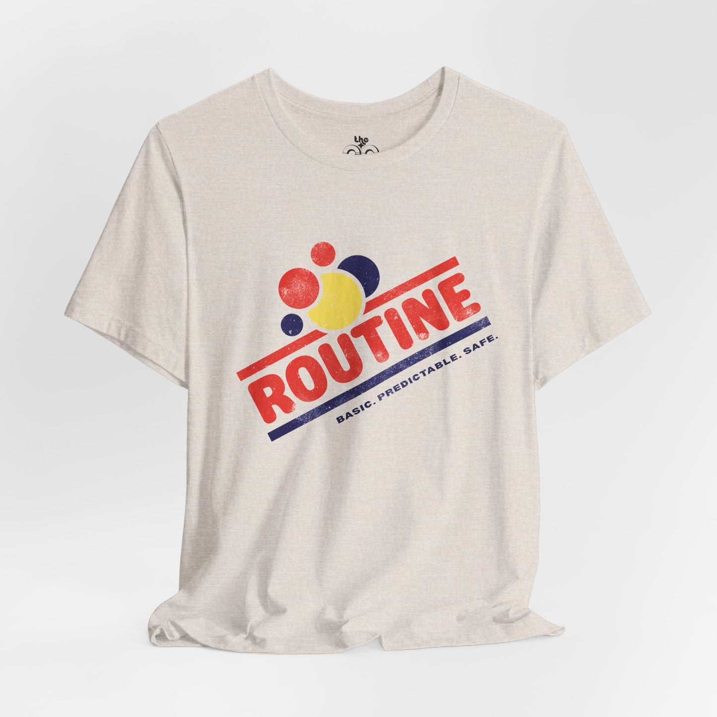 ROUTINE - Basic. Predictable. Safe. Adult Unisex Jersey Short Sleeve Tee