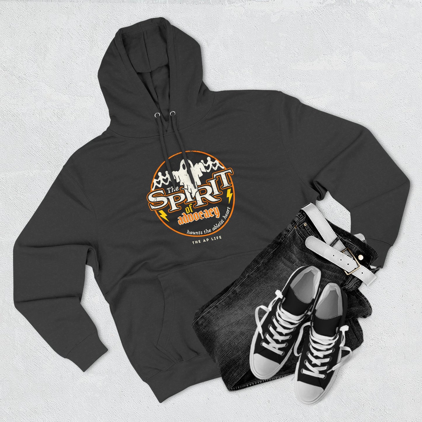 The Spirit of Advocacy (Haunts the Ablelist Heart) - Halloween - Adult Unisex Hoodie