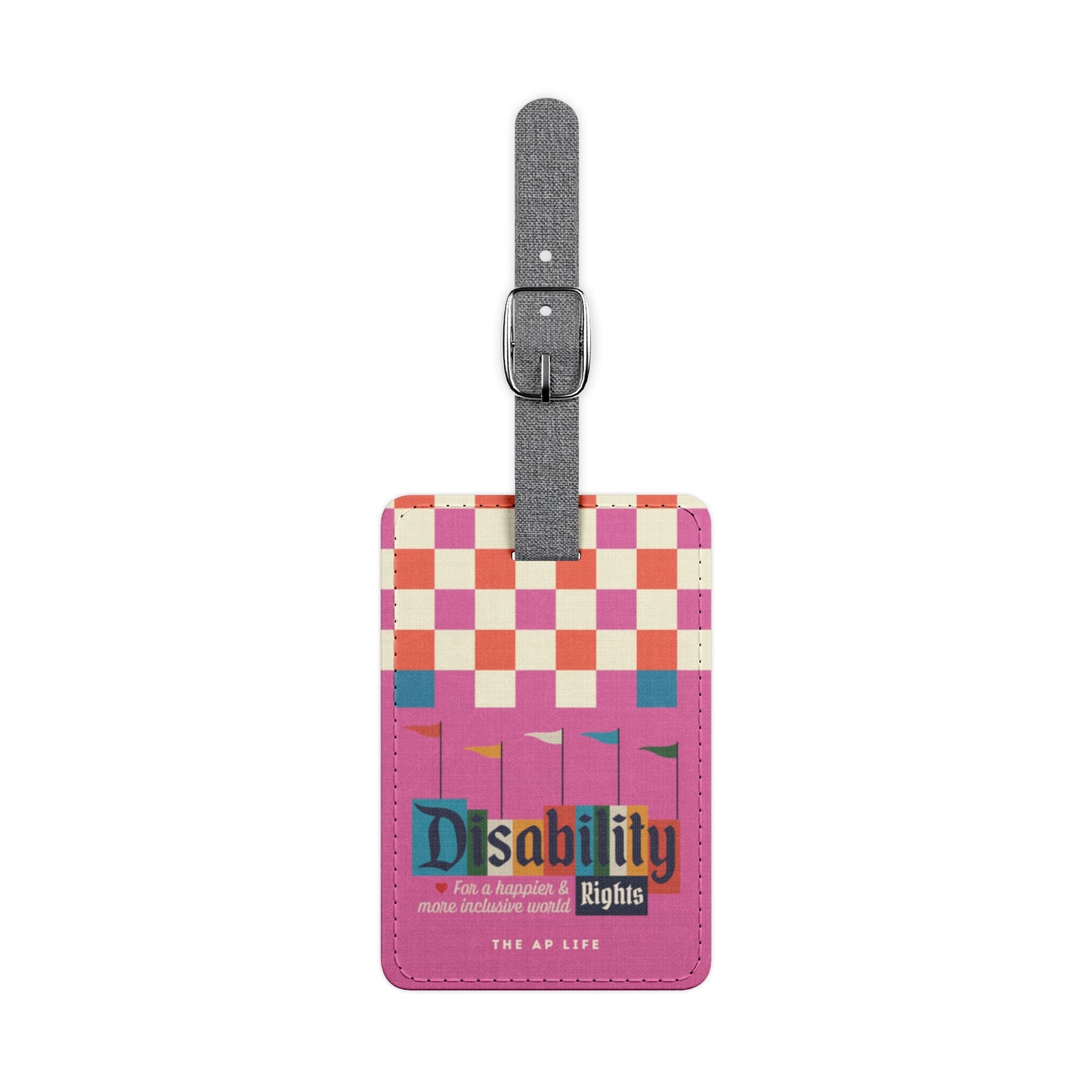 Colorful Disability Rights Luggage Tag, Travel Accessory, Unique Gift for Travelers, Supportive Gift, Pride Merchandise, Adventure Tag