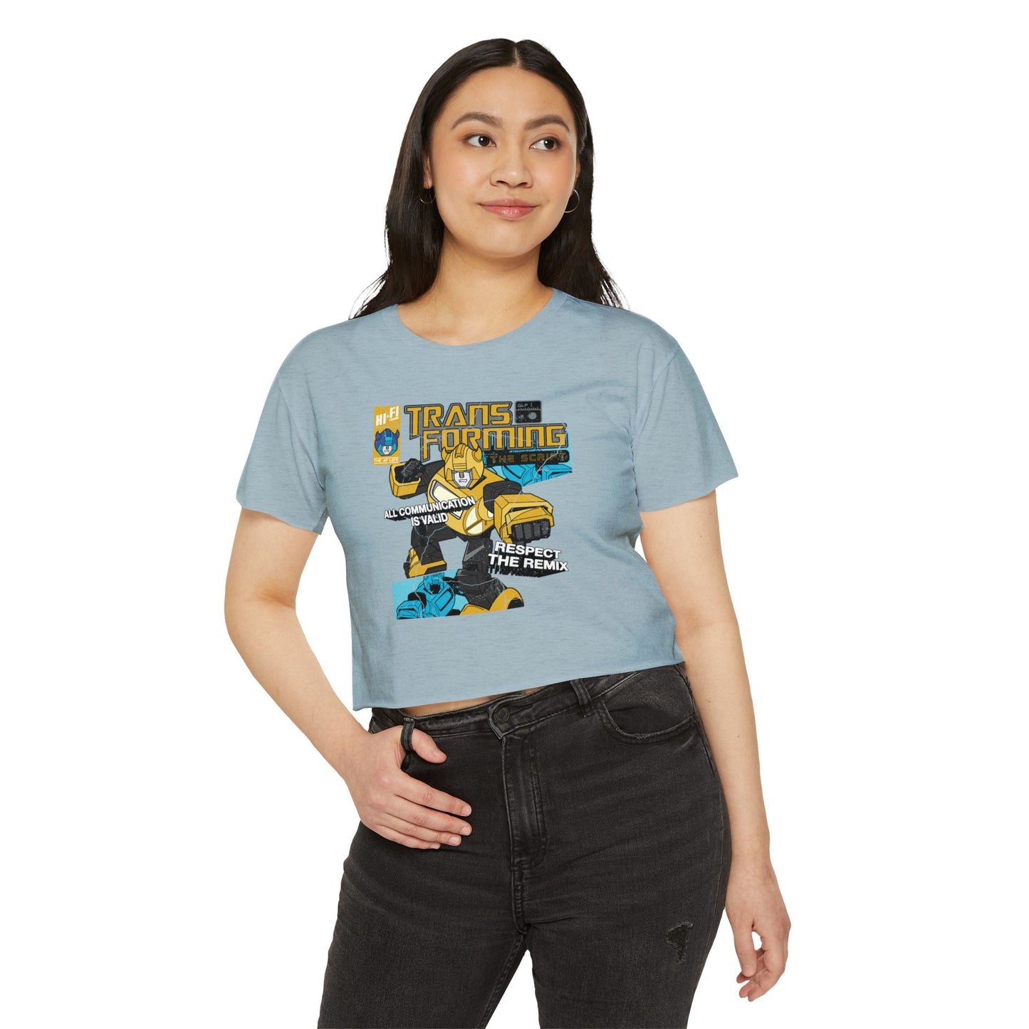 Transforming the Script - Gestalt Language Processing - Women's Crop Top Tee