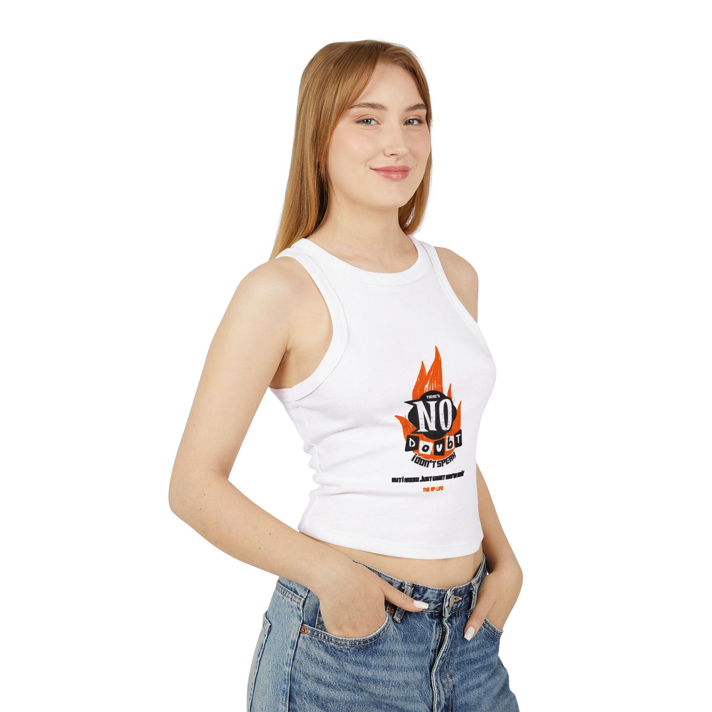 No Doubt - I Know Just What You're Sayin' - Women's Micro Rib Racer Tank Top