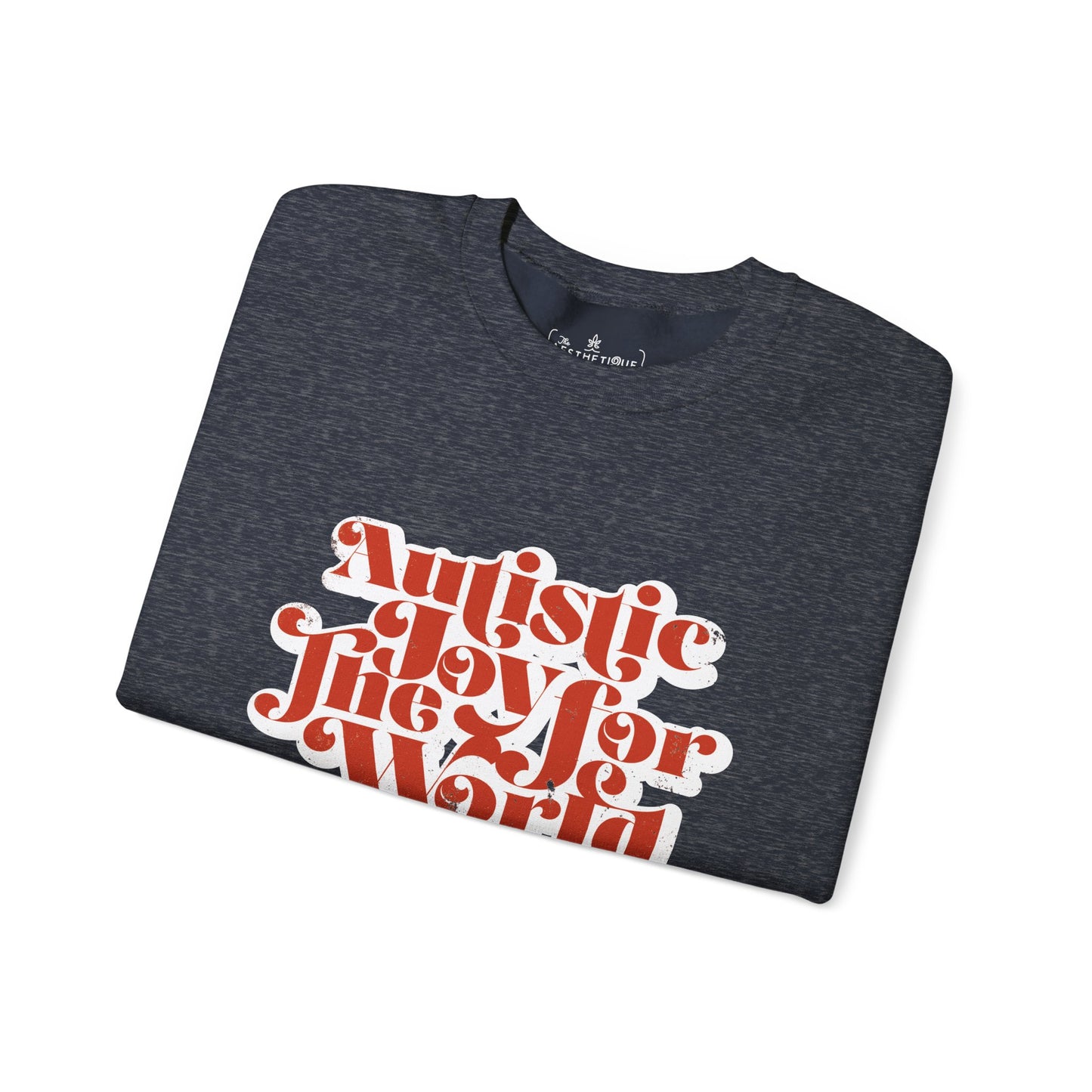Autistic Joy for the World - Seasonal Style - Unisex Heavy Blend™ Crewneck Sweatshirt