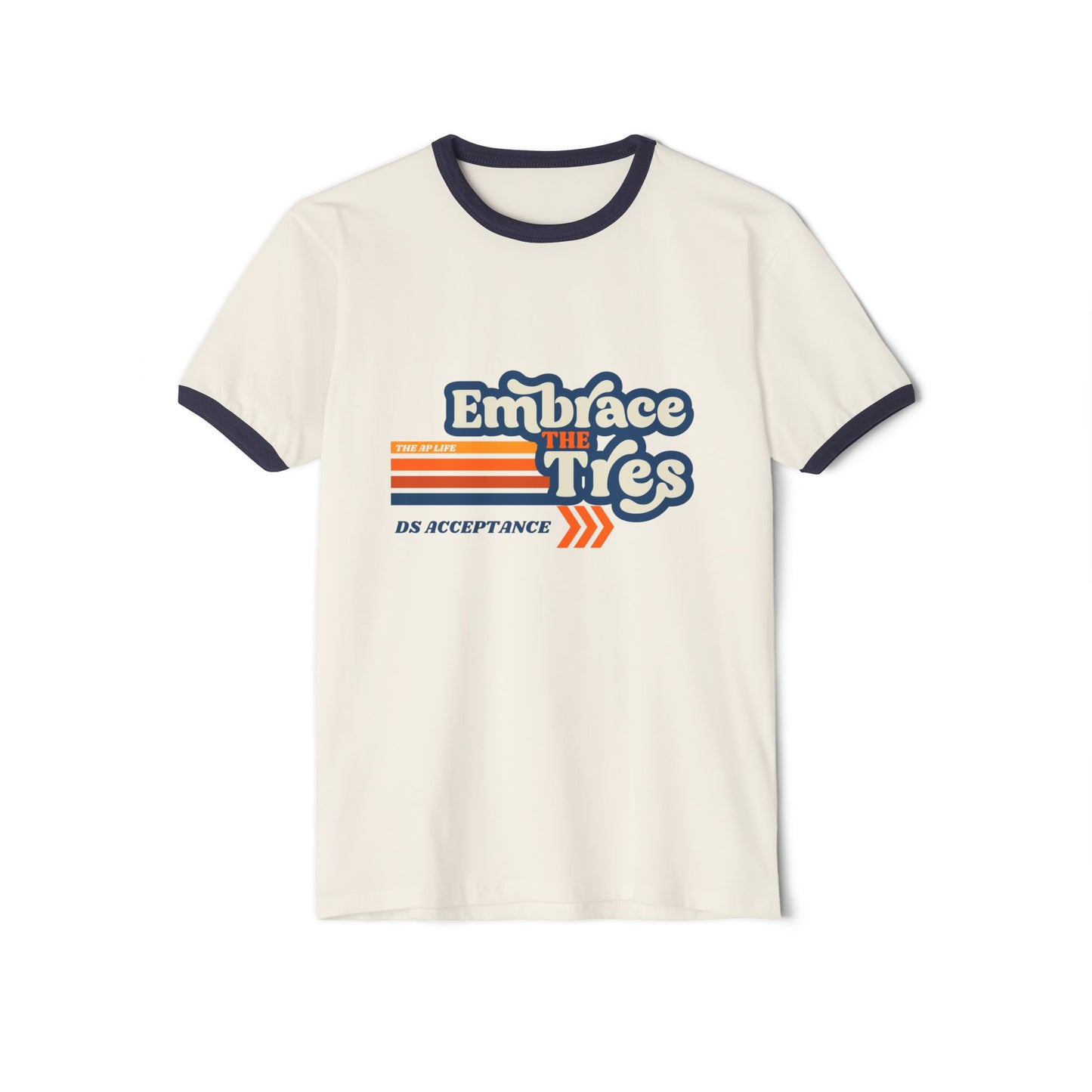 Embrace The Tres DS Awareness - Adult Unisex Ringer Tee