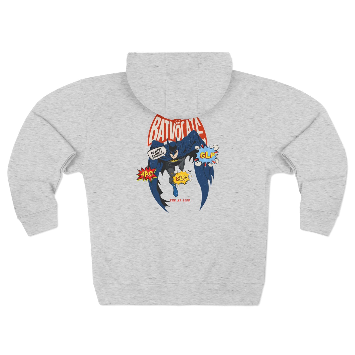 Batvocate - Defending All Forms of Communication - AAC - GLP - S2C - Adult Unisex Zip Hoodie