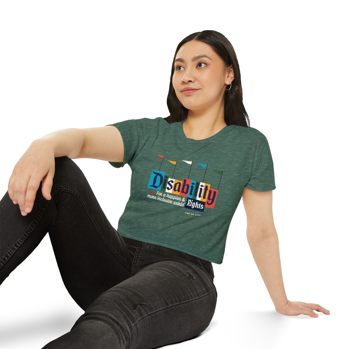 Disability Rights for a Happier & More Inclusive World - Women's Crop Top