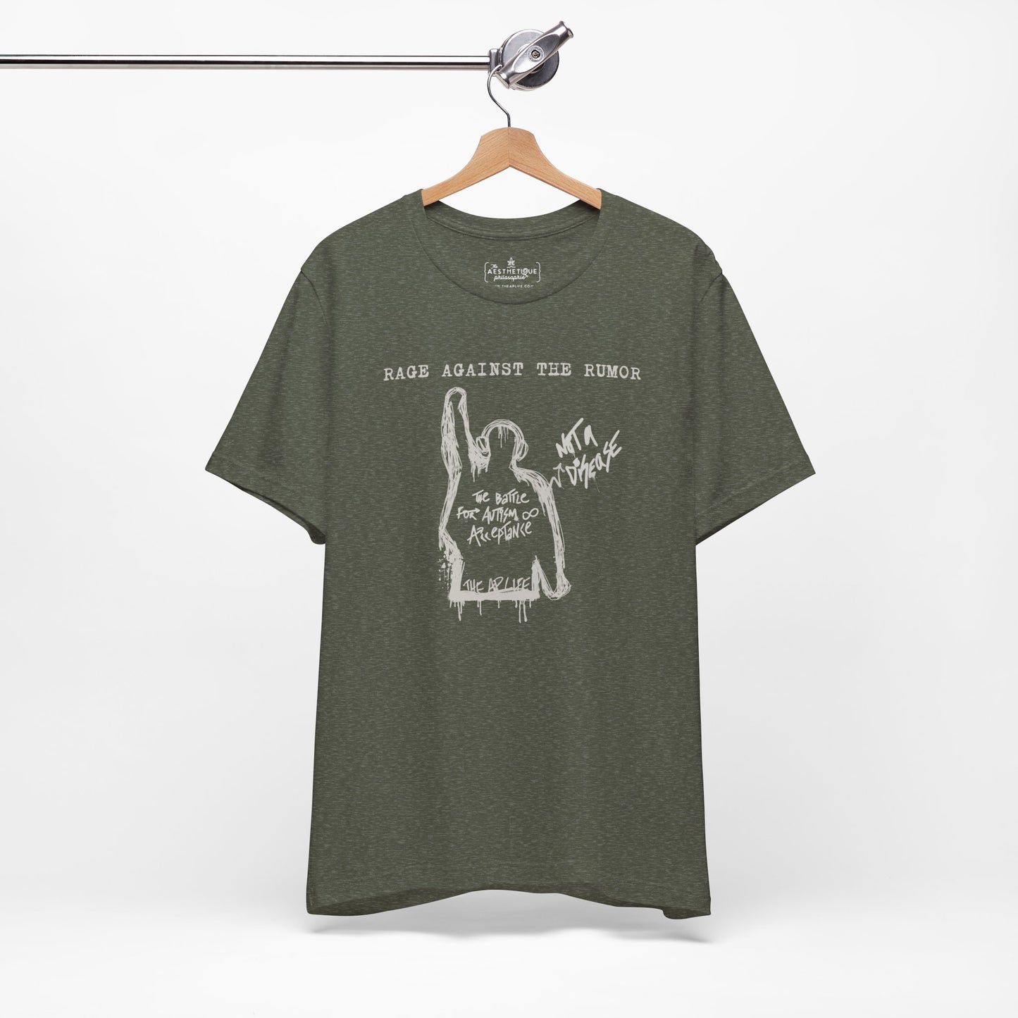 Rage Against the Rumor - The Battle for Autism Acceptance - Adult Unisex Tee