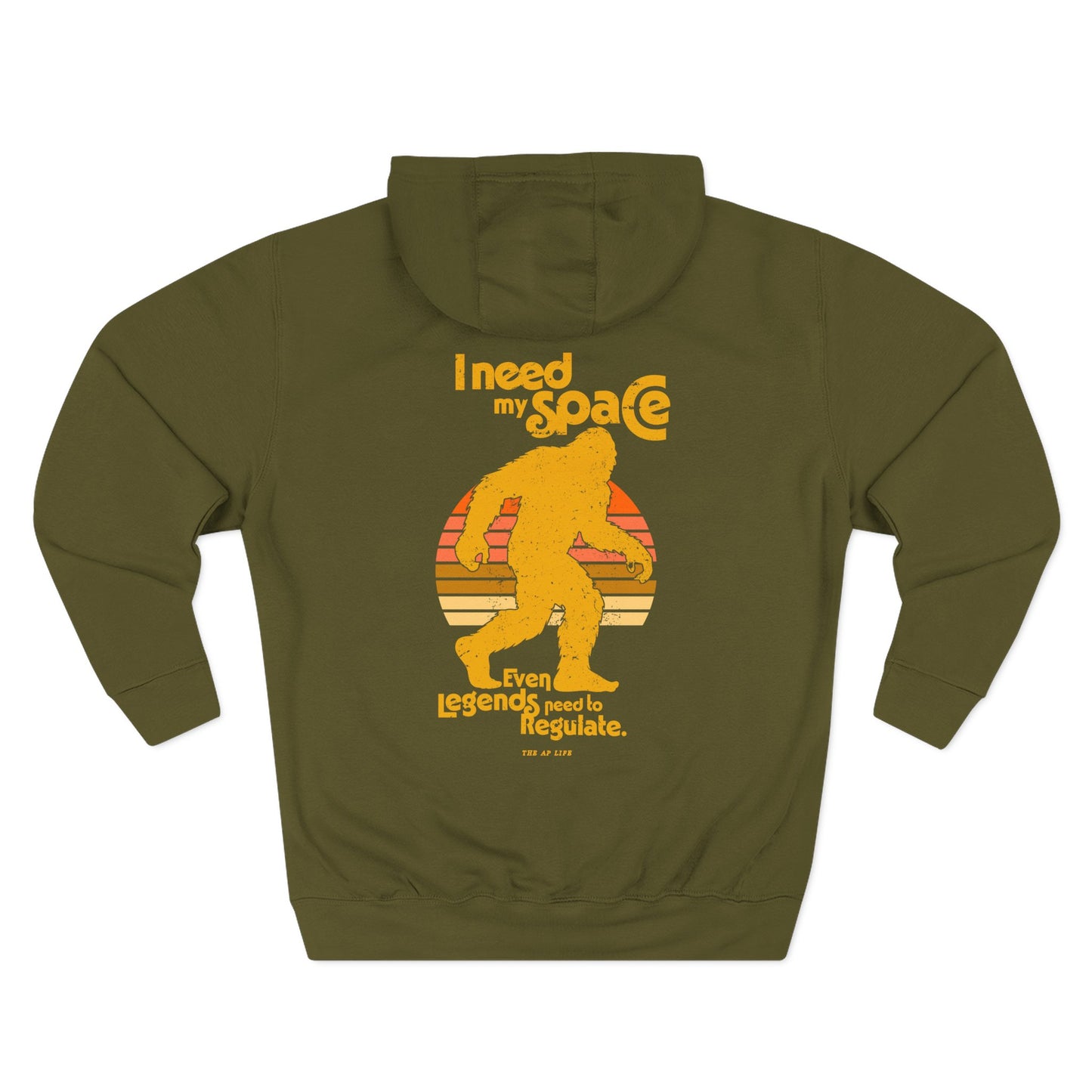 I Need My Space (Legends Need to Regulate Too) Bigfoot - Adult Unisex Hoodie