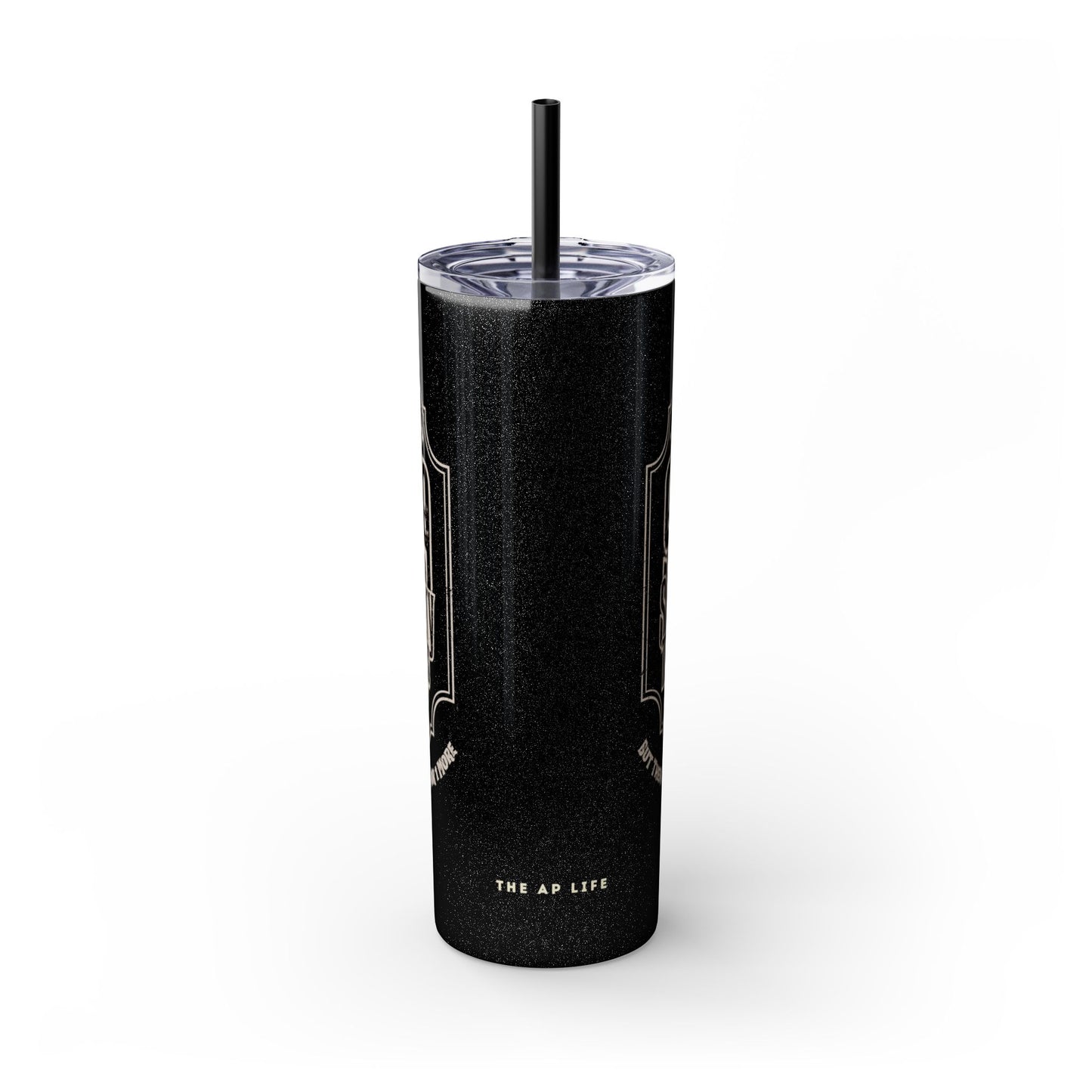 999 Sensory Triggers (But There's Room for One More) - 20oz Insulated Black Glitter Tumbler