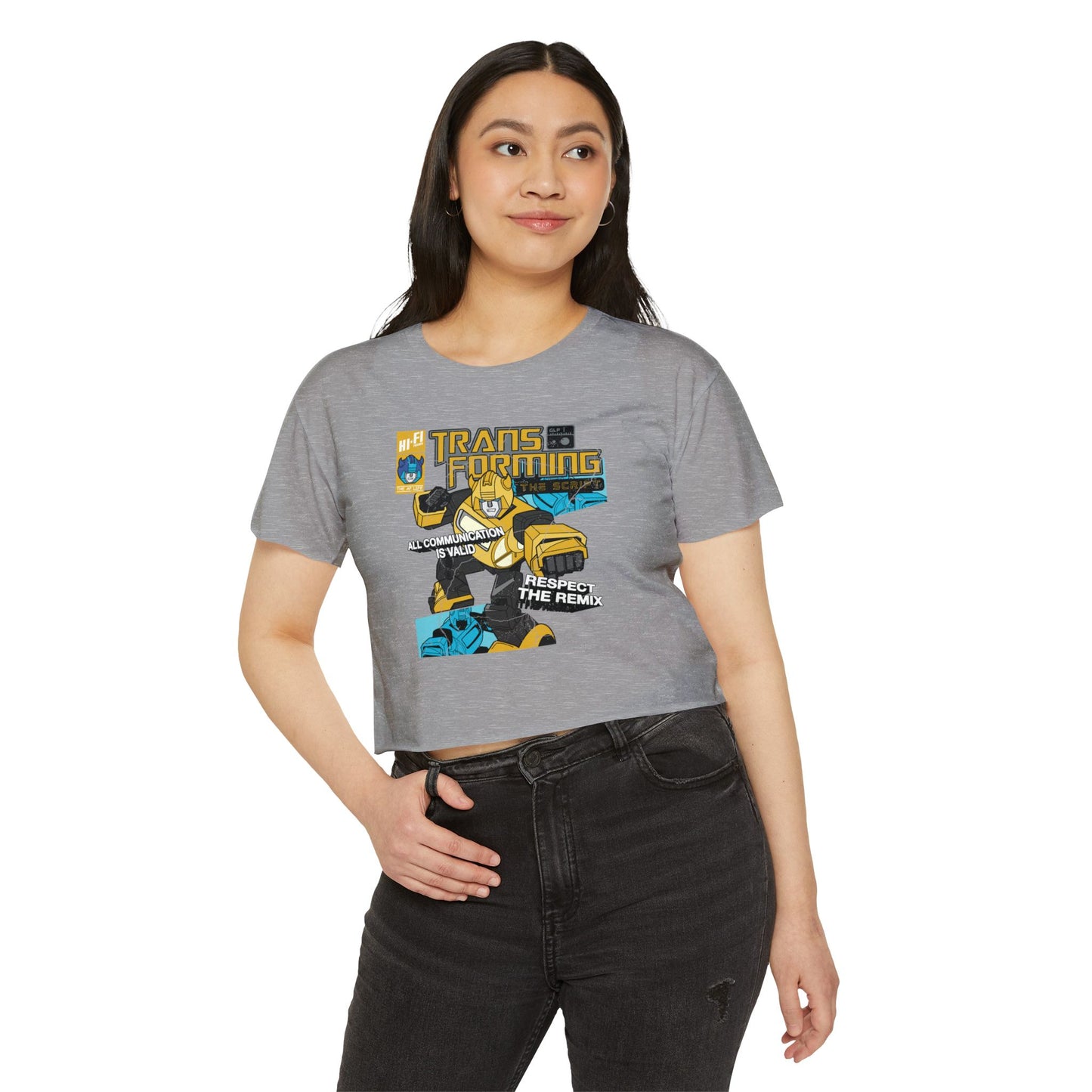 Transforming the Script - Gestalt Language Processing - Women's Crop Top Tee