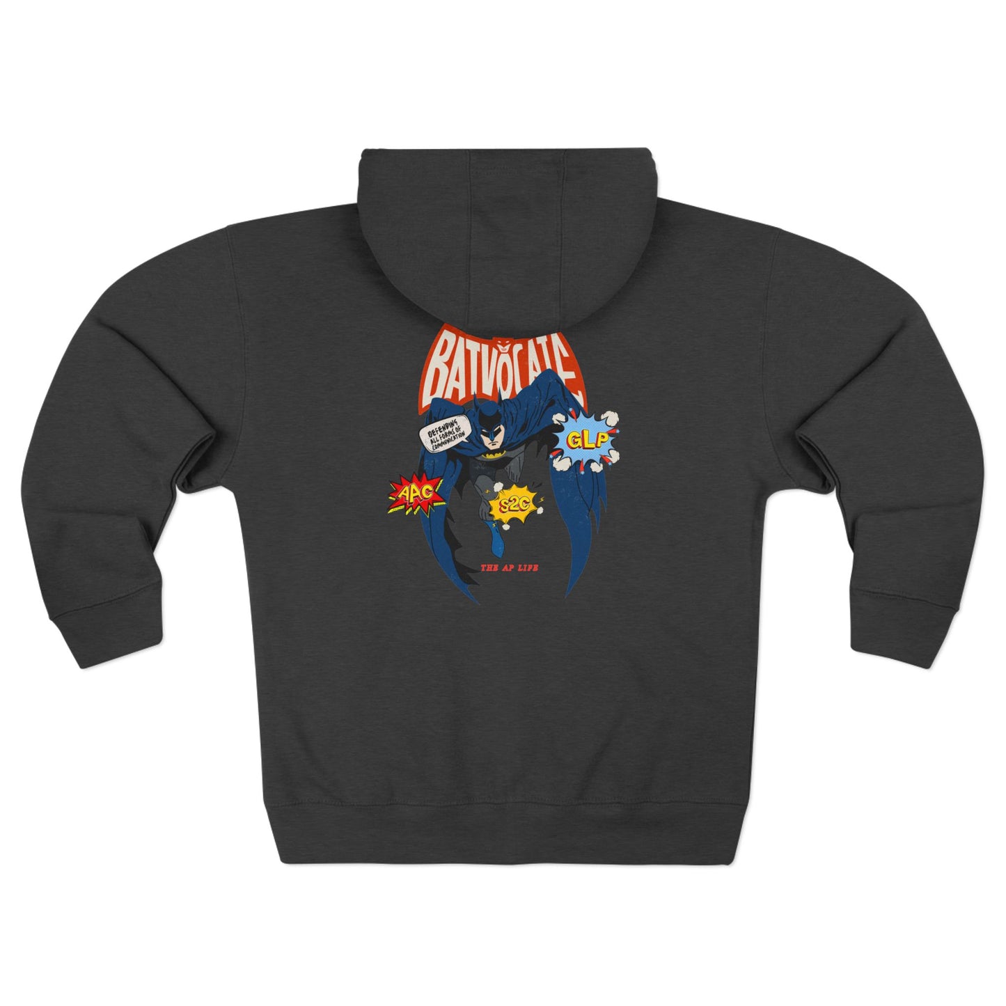 Batvocate - Defending All Forms of Communication - AAC - GLP - S2C - Adult Unisex Zip Hoodie