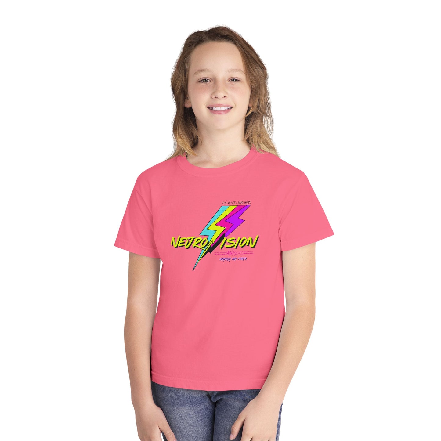 Neurovision - Match my Freq - Epilepsy Awareness - Youth Unisex Cotton Tee