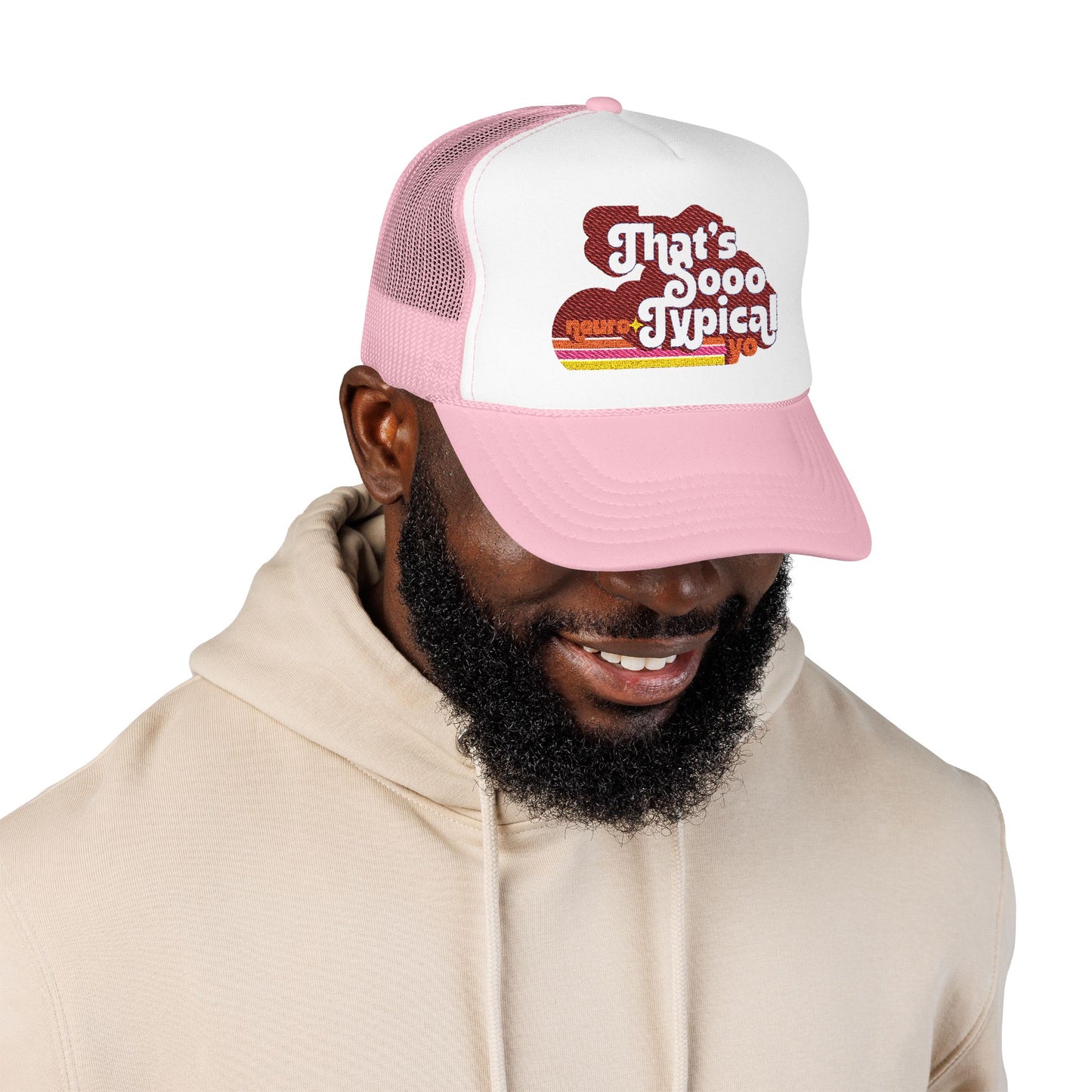 That's Sooo Neuro-Typical, Yo -Embroidered - Adult Unisex Trucker Hat
