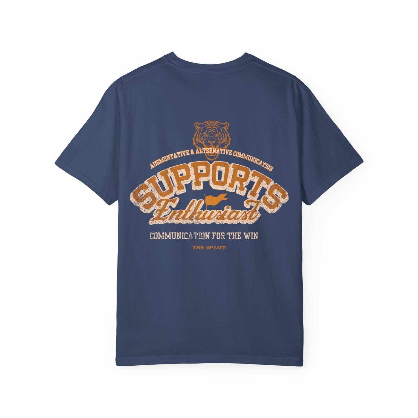 AAC Supports Team Enthusiast - Communication for the Win - Adult Unisex Tee