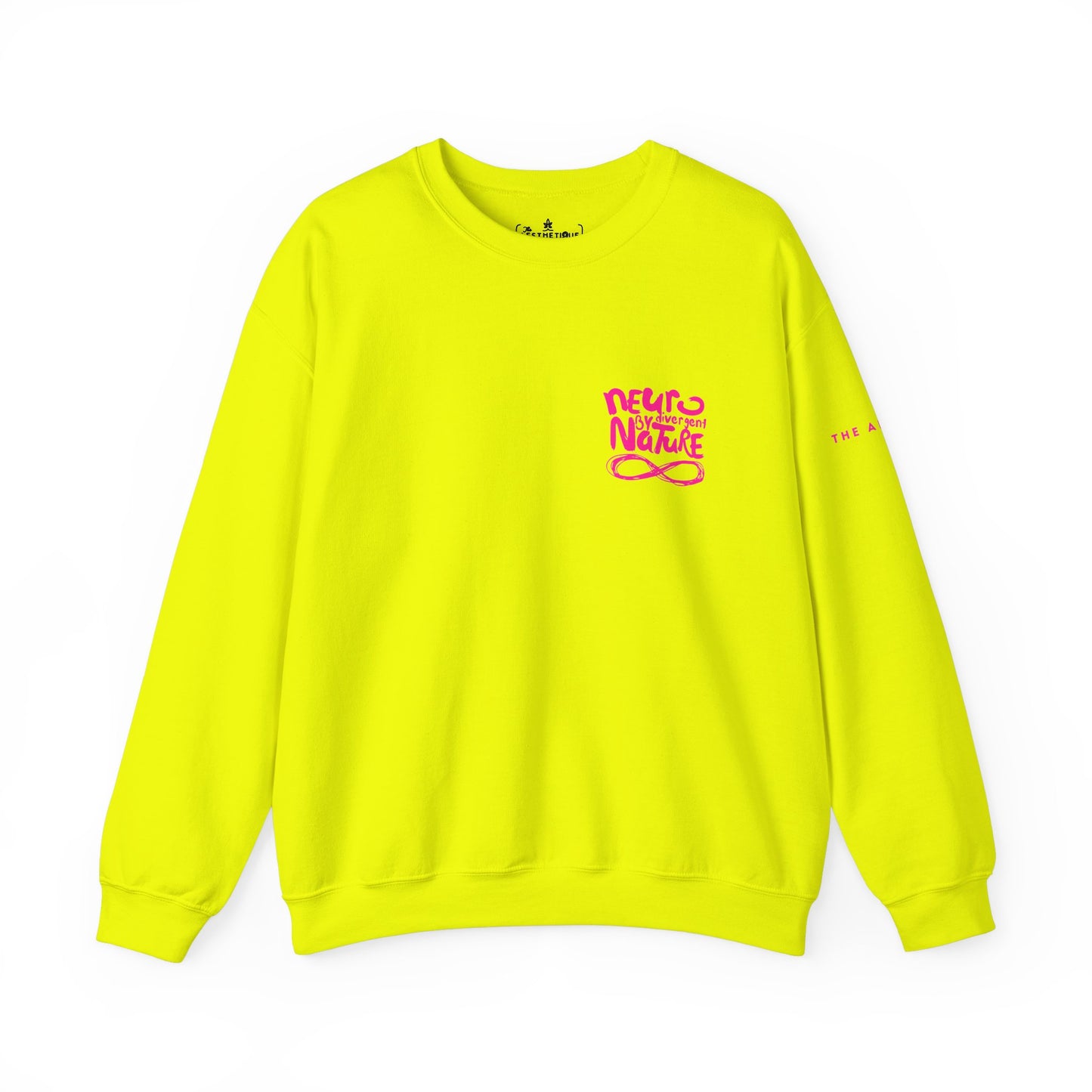 Neurodivergent By Nature (Neurotypical Advisory) - Adult Unisex Crewneck Sweatshirt