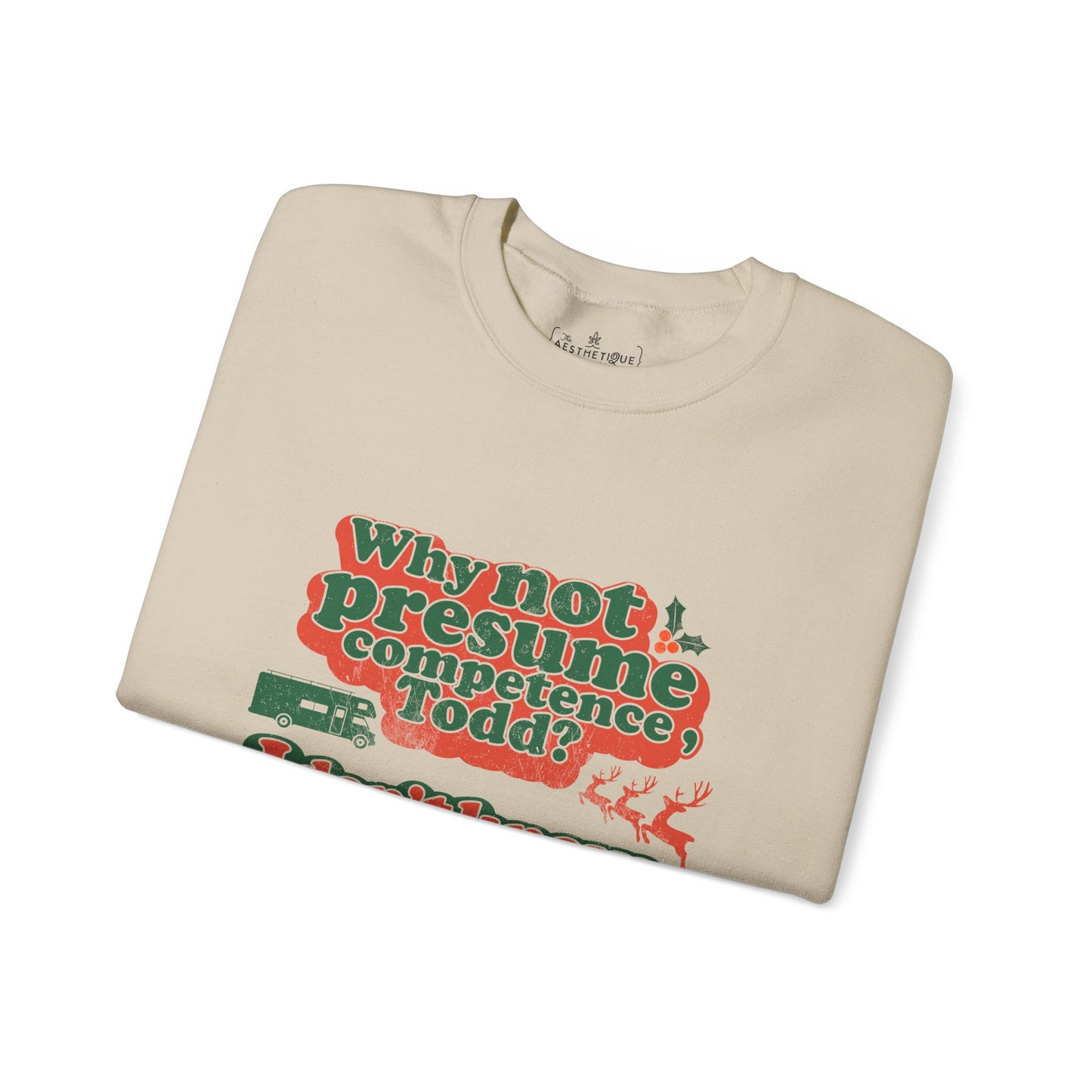 Why Not Presume Competence, Todd? I Don't Know Margo! - Neuro-Affirming Adult Unisex Ugly Christmas Sweater