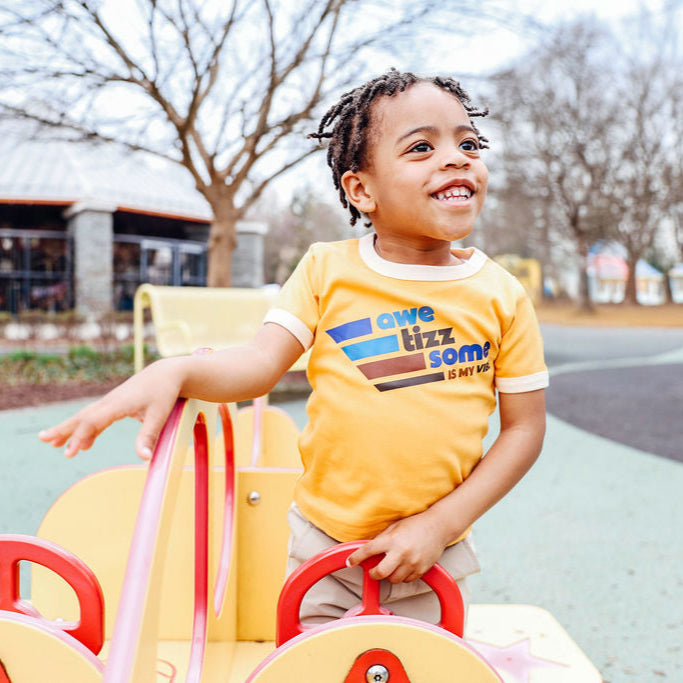 AweTizzSome Is My Vibe Kids Ringer Tee - FINAL SALE