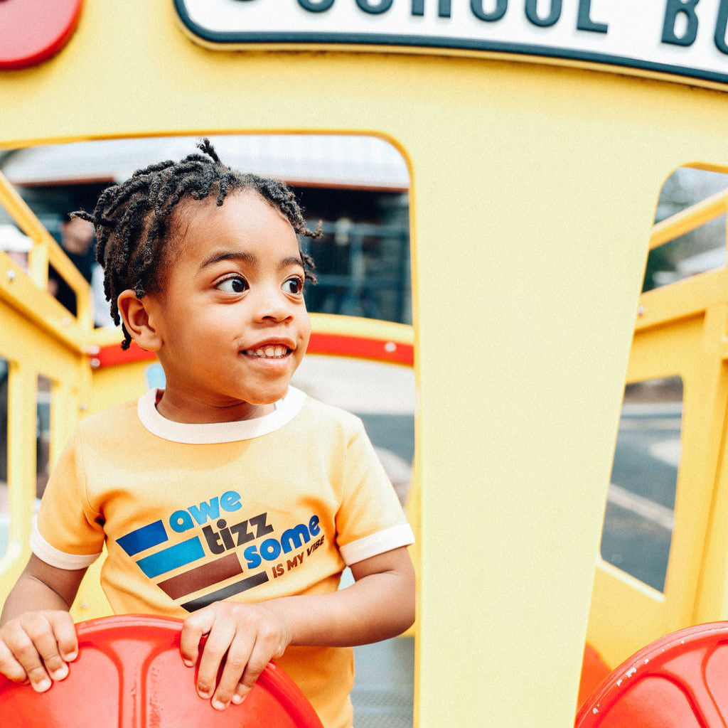 AweTizzSome Is My Vibe Kids Ringer Tee - FINAL SALE