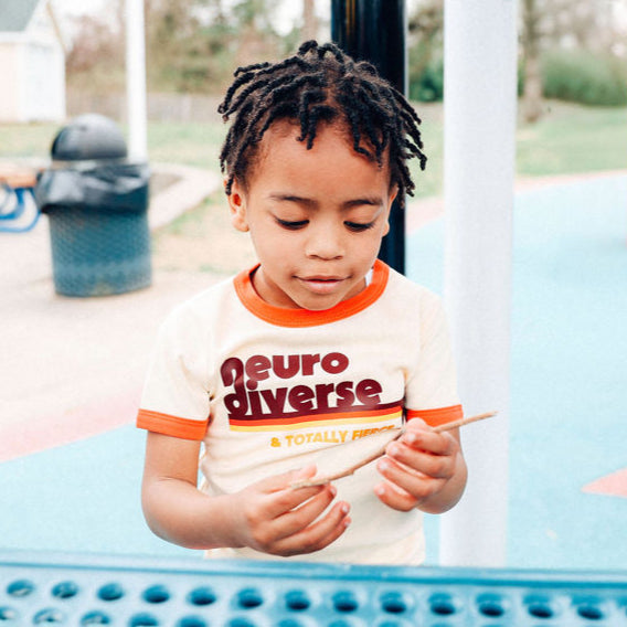 Neuro Diverse & Totally Fierce Kids Ringer Tee