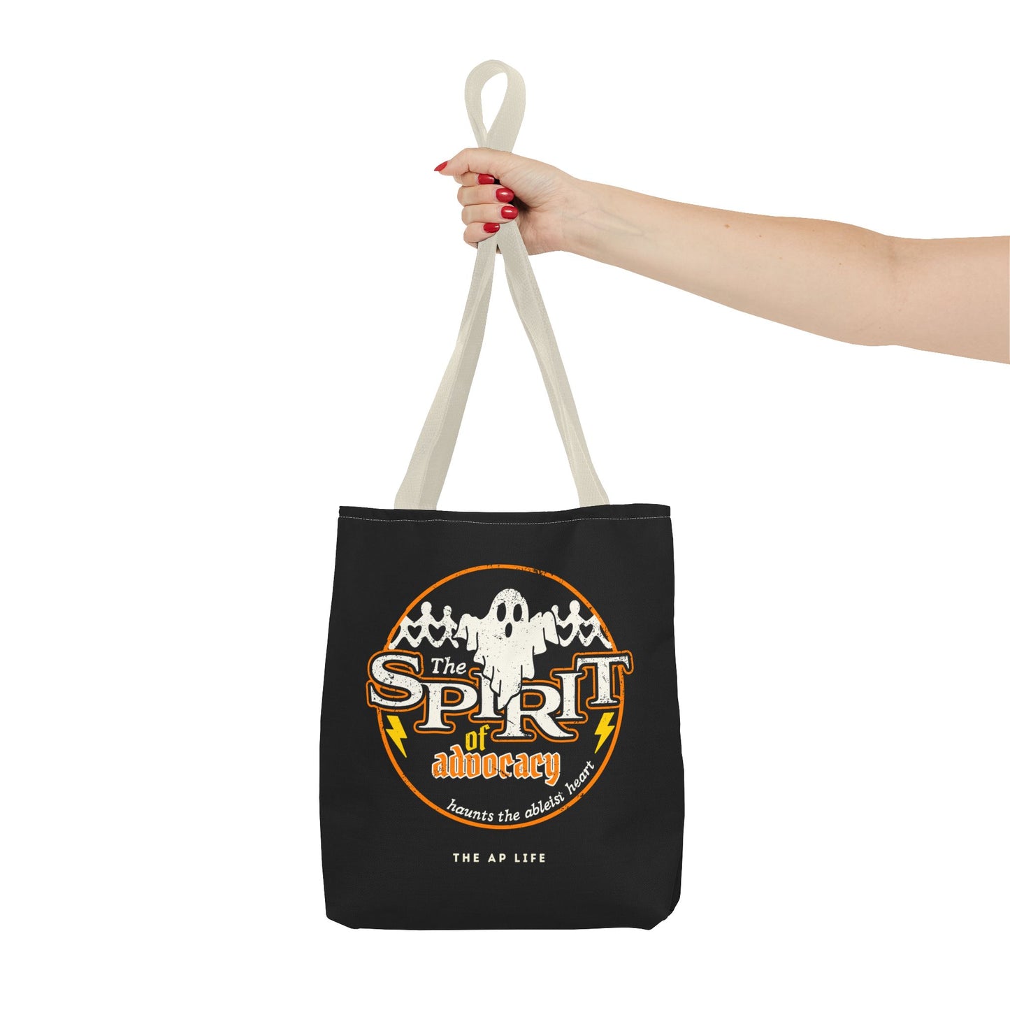 The Spirit of Advocacy (Haunts the Ableist Heart) - Halloween - Canvas Tote Bag