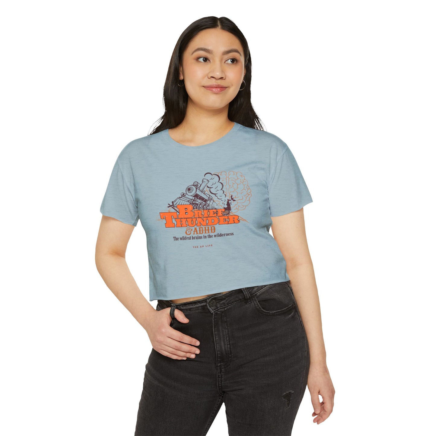 The Wildest Brains in the Wilderness - ADHD - Women's Crop Top