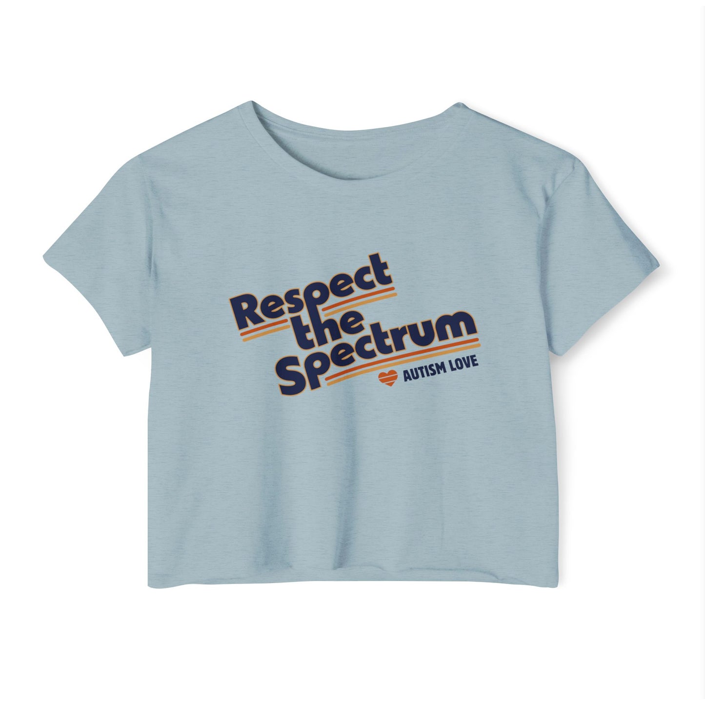 Respect The Spectrum Autism Love - Women's Crop Top