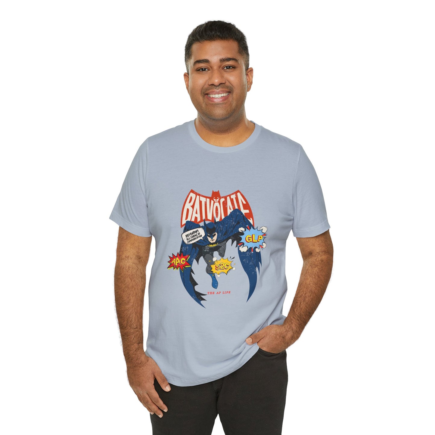 Batvocate - Defending All Forms of Communication - AAC - GLP - S2C - Adult Unisex Jersey Tee