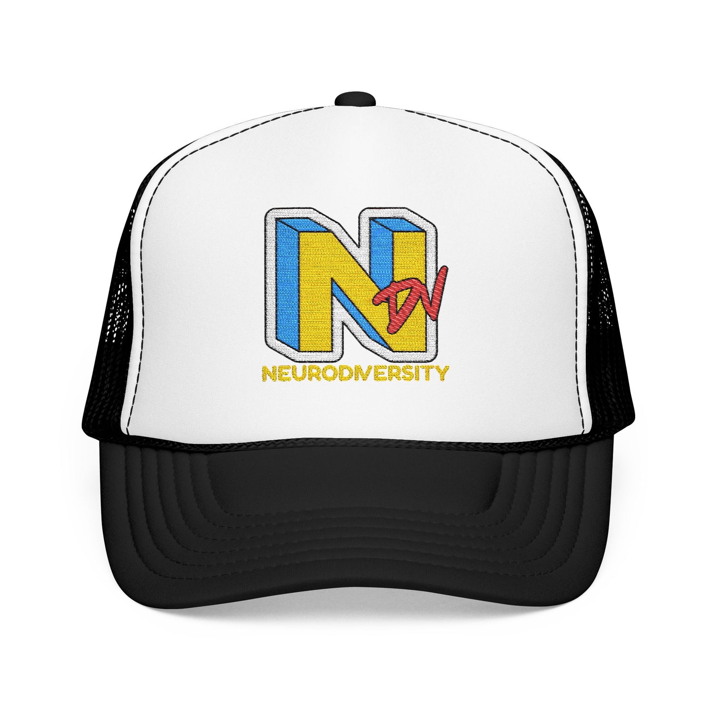 NDV Neurodiversity Rocks Embroidered Adult Unisex Trucker Hat