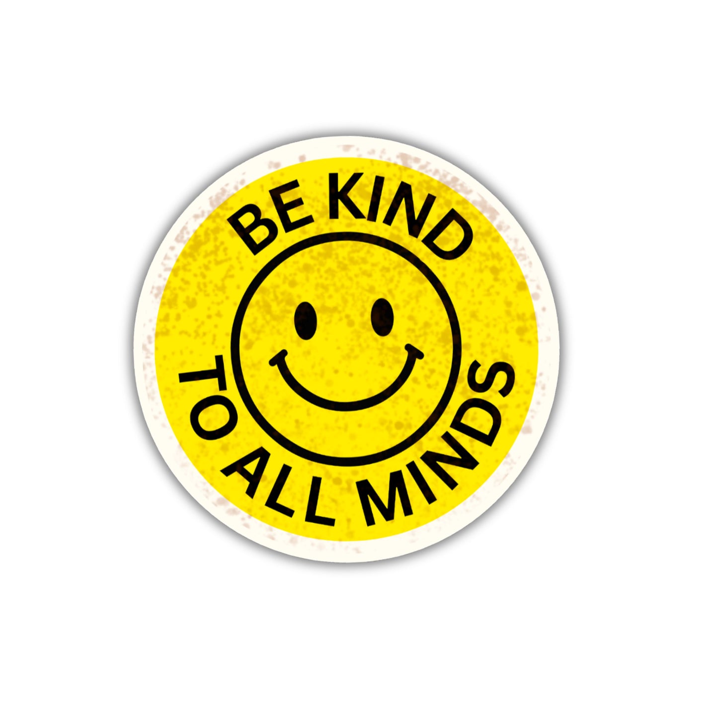 Be Kind to All Minds - Matte Circle Sticker