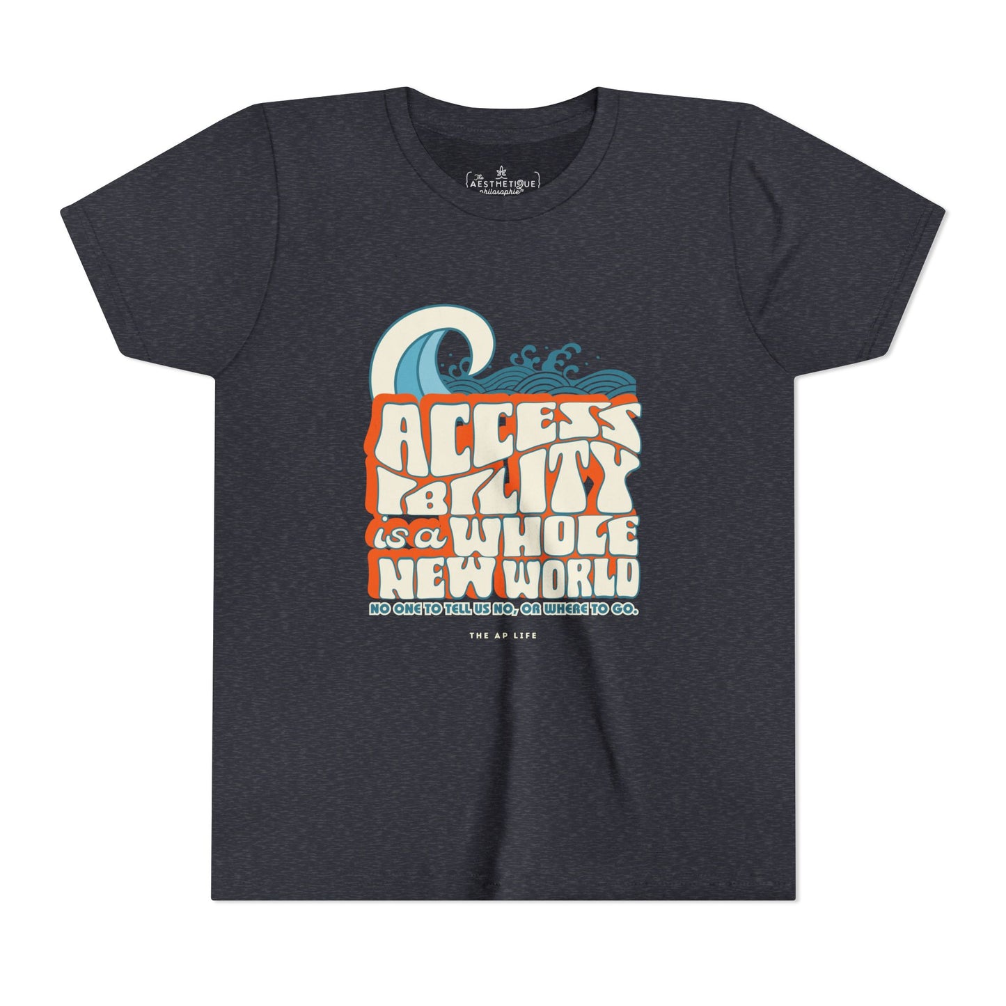 Accessibility Is A Whole New World - Fundraiser Youth Unisex Jersey Tee