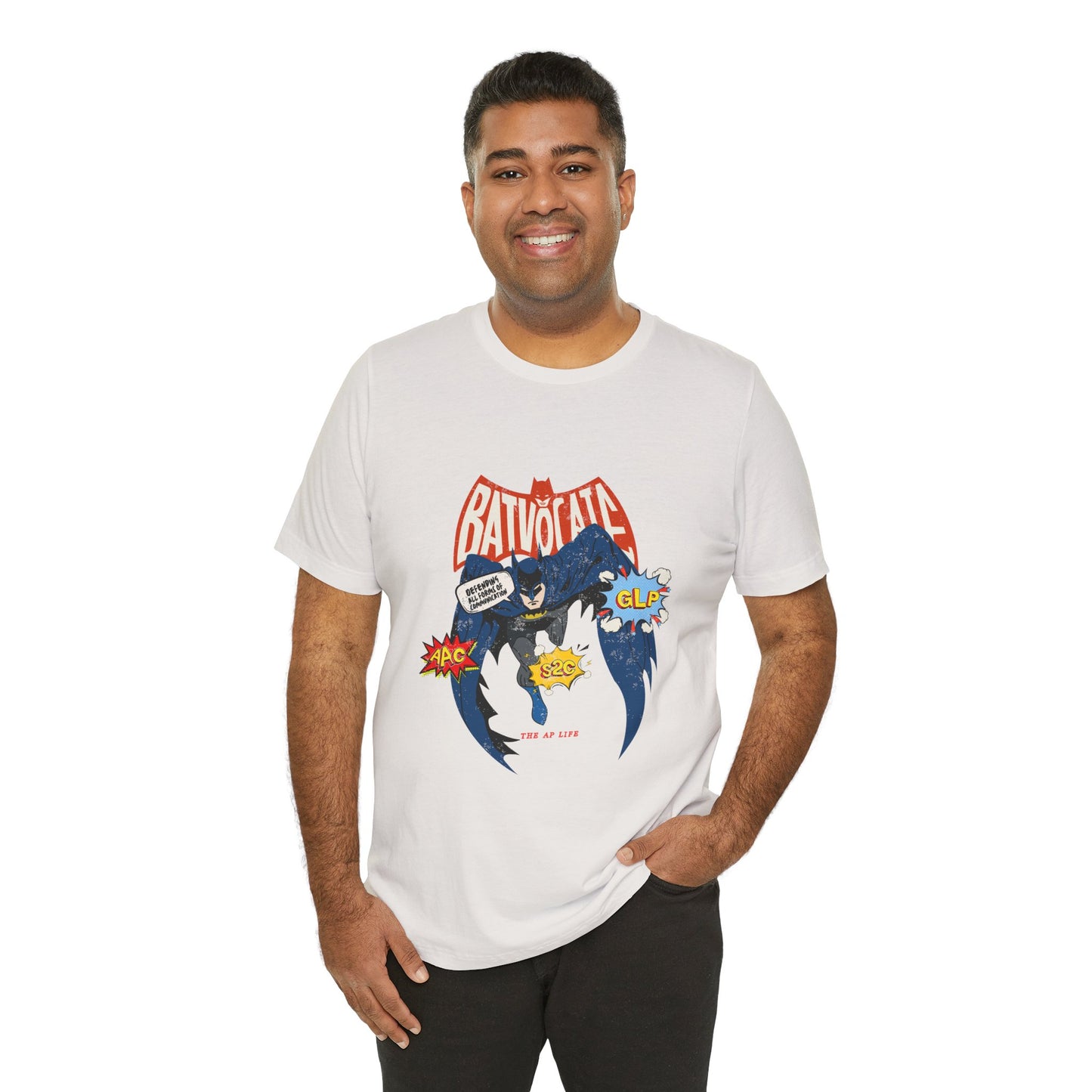 Batvocate - Defending All Forms of Communication - AAC - GLP - S2C - Adult Unisex Jersey Tee