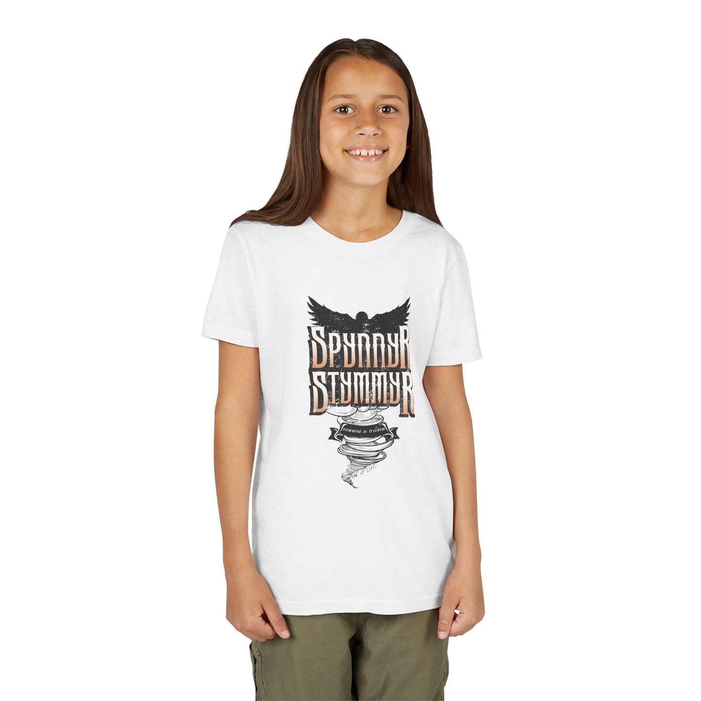 Spynnyr Stymmyer - Stimming is Freedom - Youth Unisex Jersey Tee