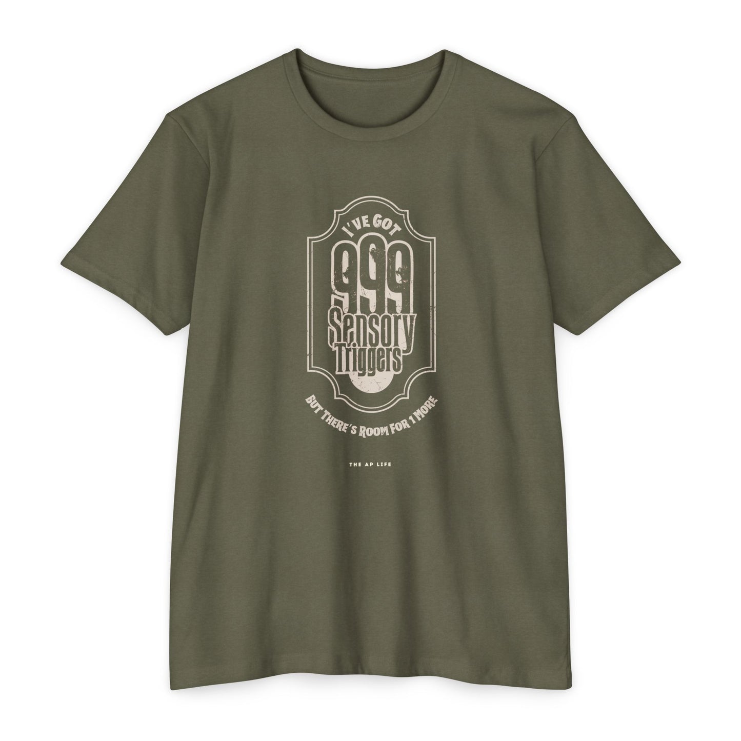 999 Sensory Triggers (But There's Room for One More) - Adult Unisex Jersey Tee